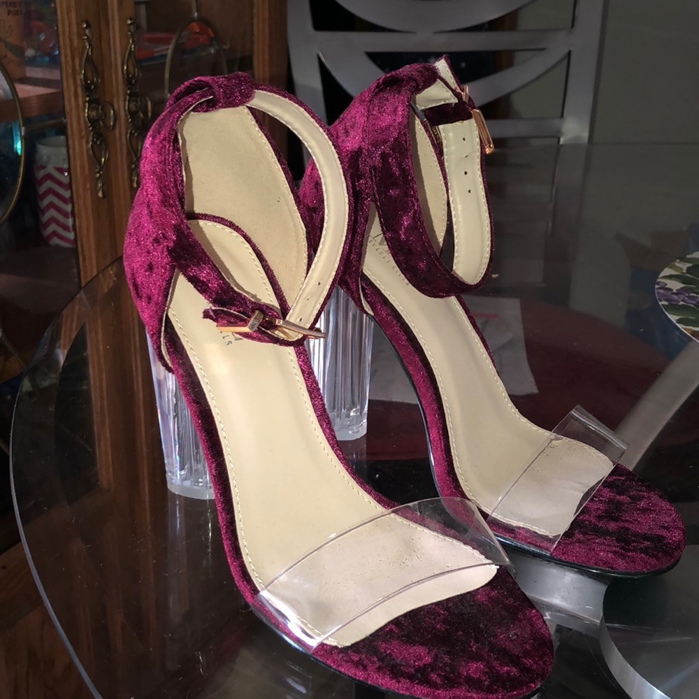 Burgundy heels